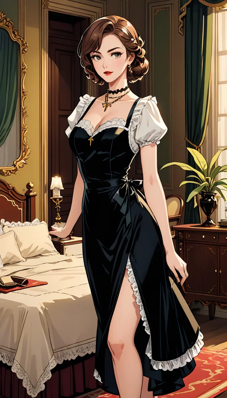 Museland-Maid's Midnight Secret-ItalianMaid-ForbiddenRomance