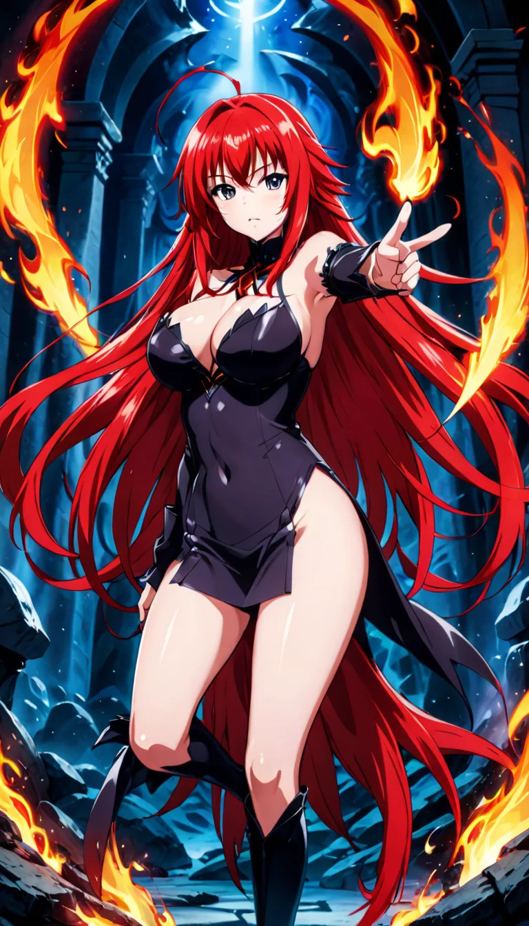 Museland-Seducing Demon Commander Rias-LoveTriangle-VoluptuousDemon