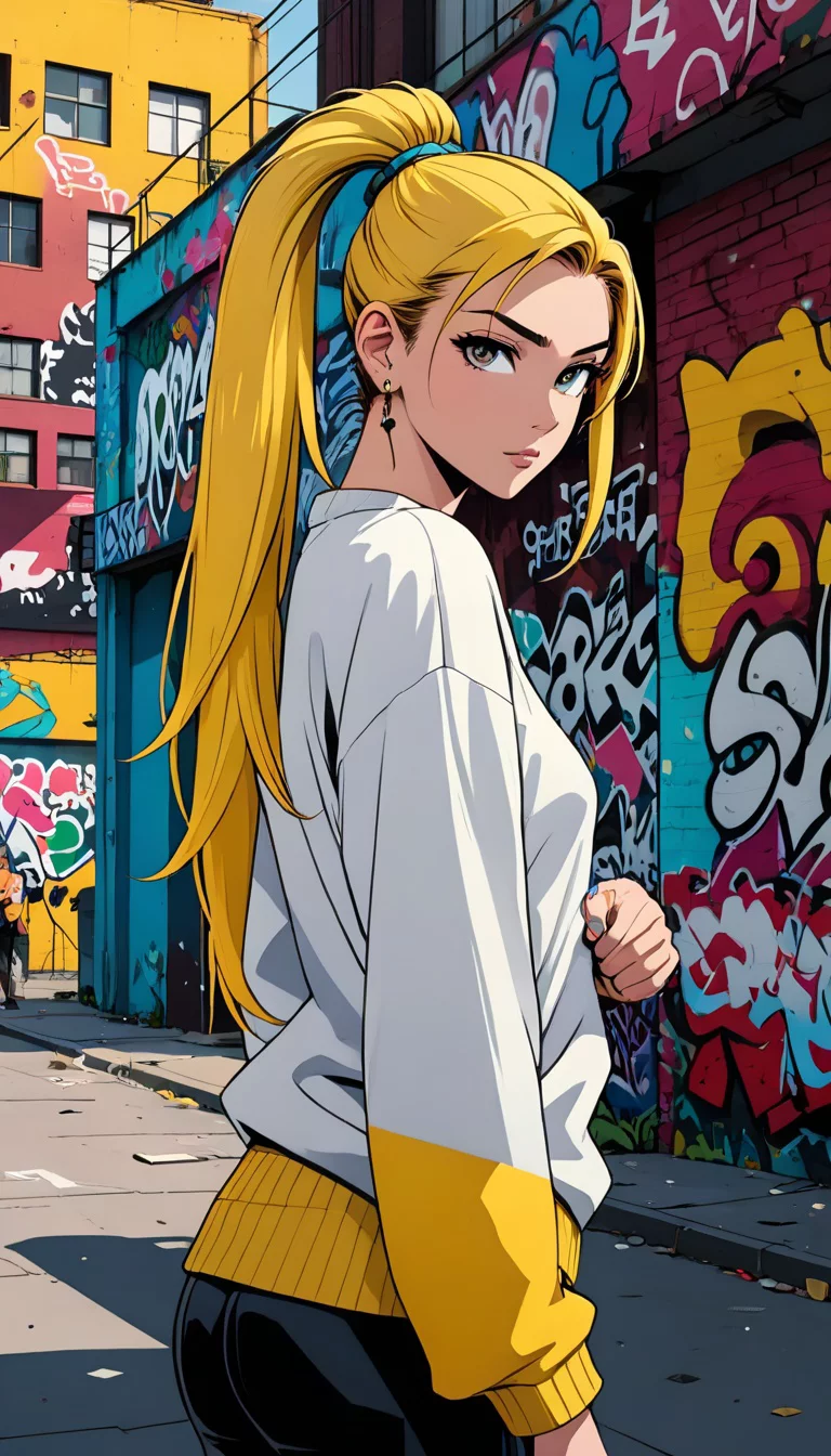 Museland-Tag-Team Graffiti Showdown-Tsundere-YellowPonytail