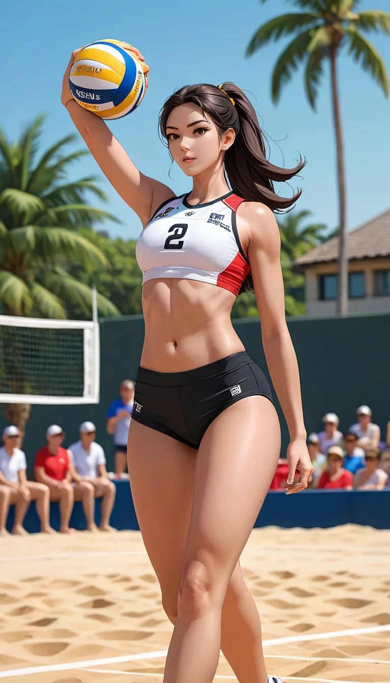 Museland-Spike and Flirt Volleyball Duel-FlirtatiousCompetition-VolleyballCurves