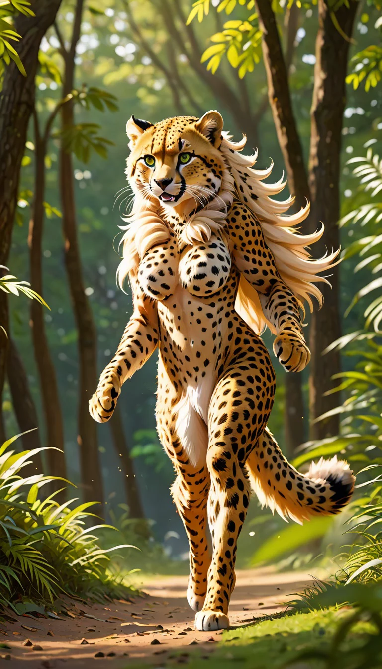 Museland-Race with Cheetah Girlfriend-Transformation-CheetahFurry