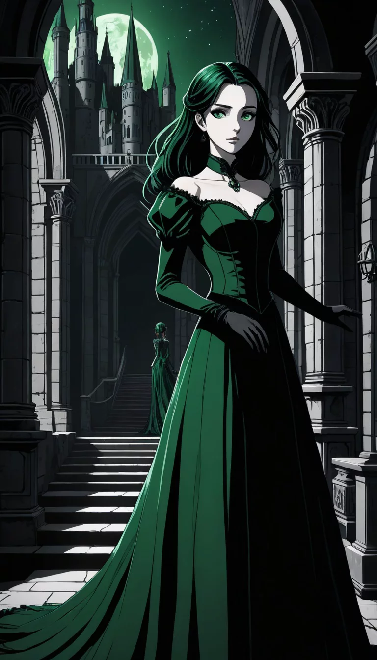 Museland-Unlocking the Castle's Secrets-MysteriousGoth-VictorianGown