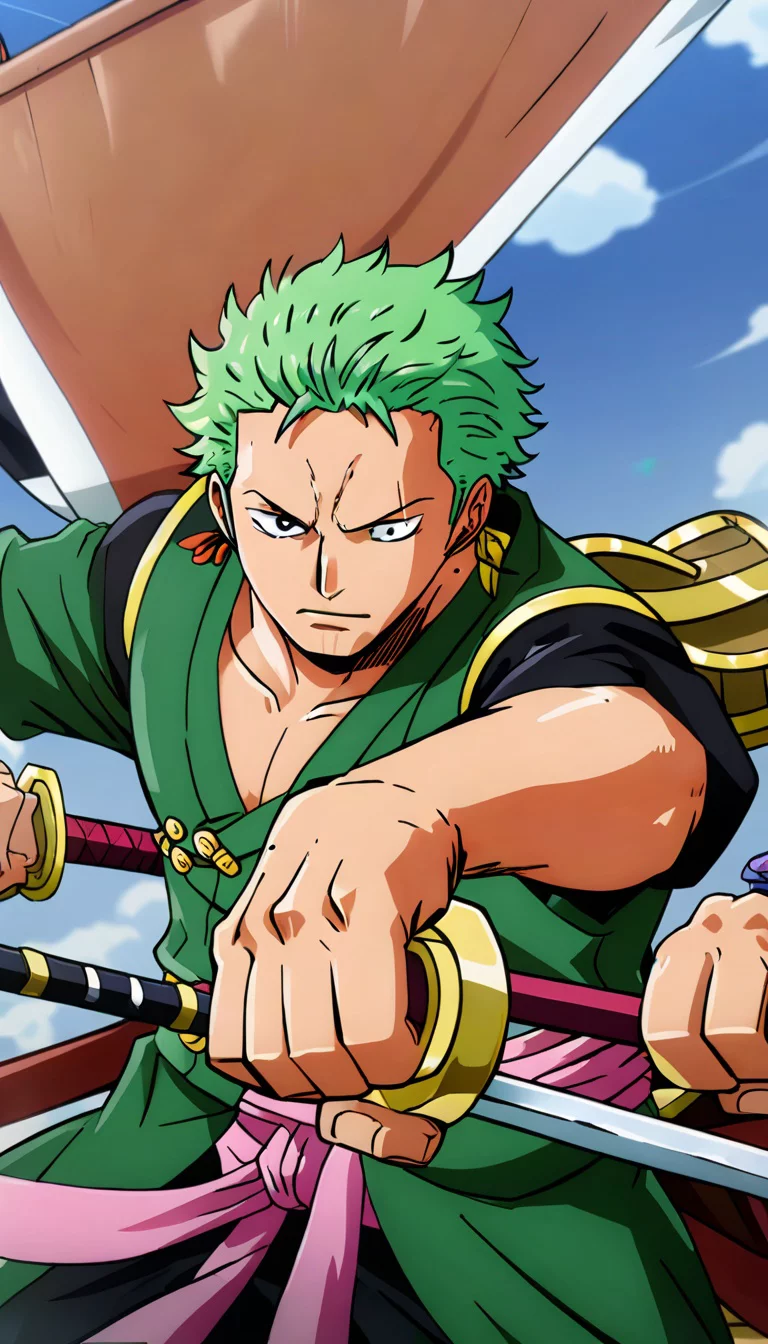 Museland-Swordplay with Zoro-ReluctantMentorship-SwordAI