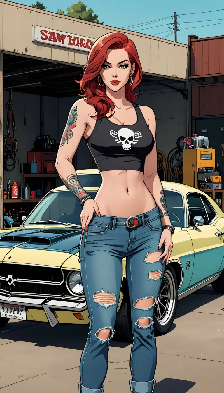 Museland-Fixing Amy's Ride-sexytattoos-strangerstolovers