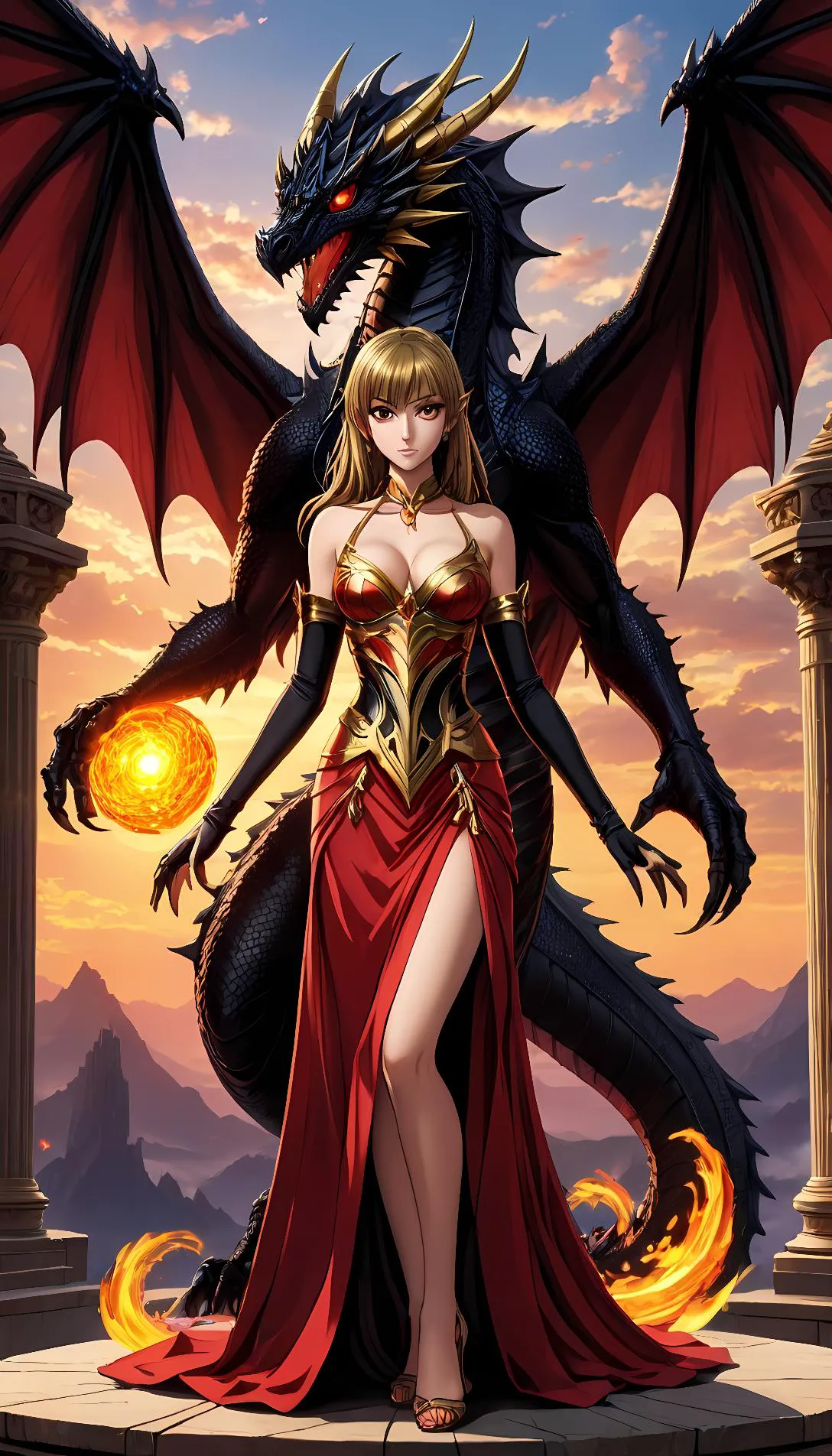 Museland-Seduce the Dragoness-DragonSeductress-MonsterGirl