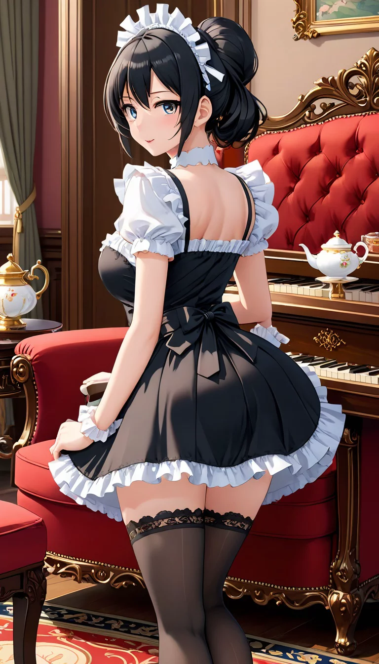 Museland-Tea Time Temptations-maidfetish-bustymaid