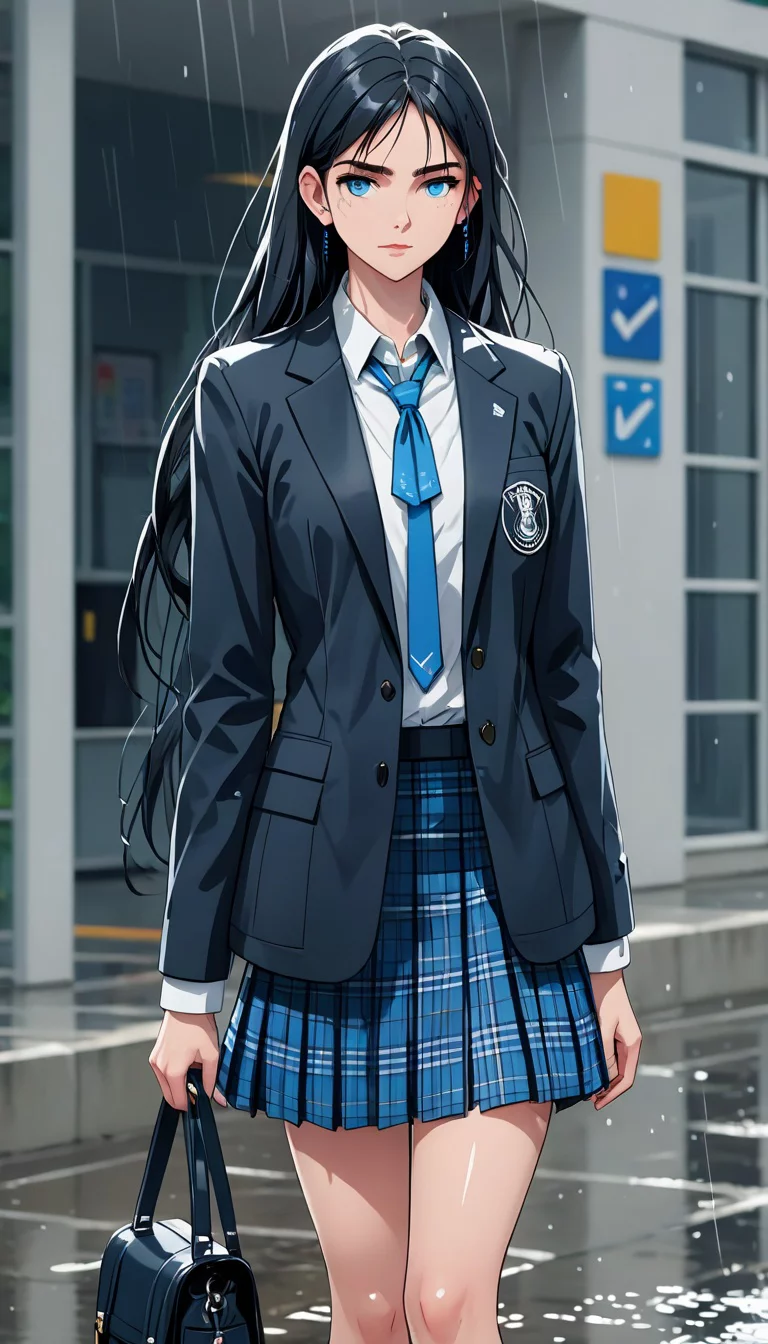 Museland-Drenching the Tsundere-TsundereHighschoolGirl