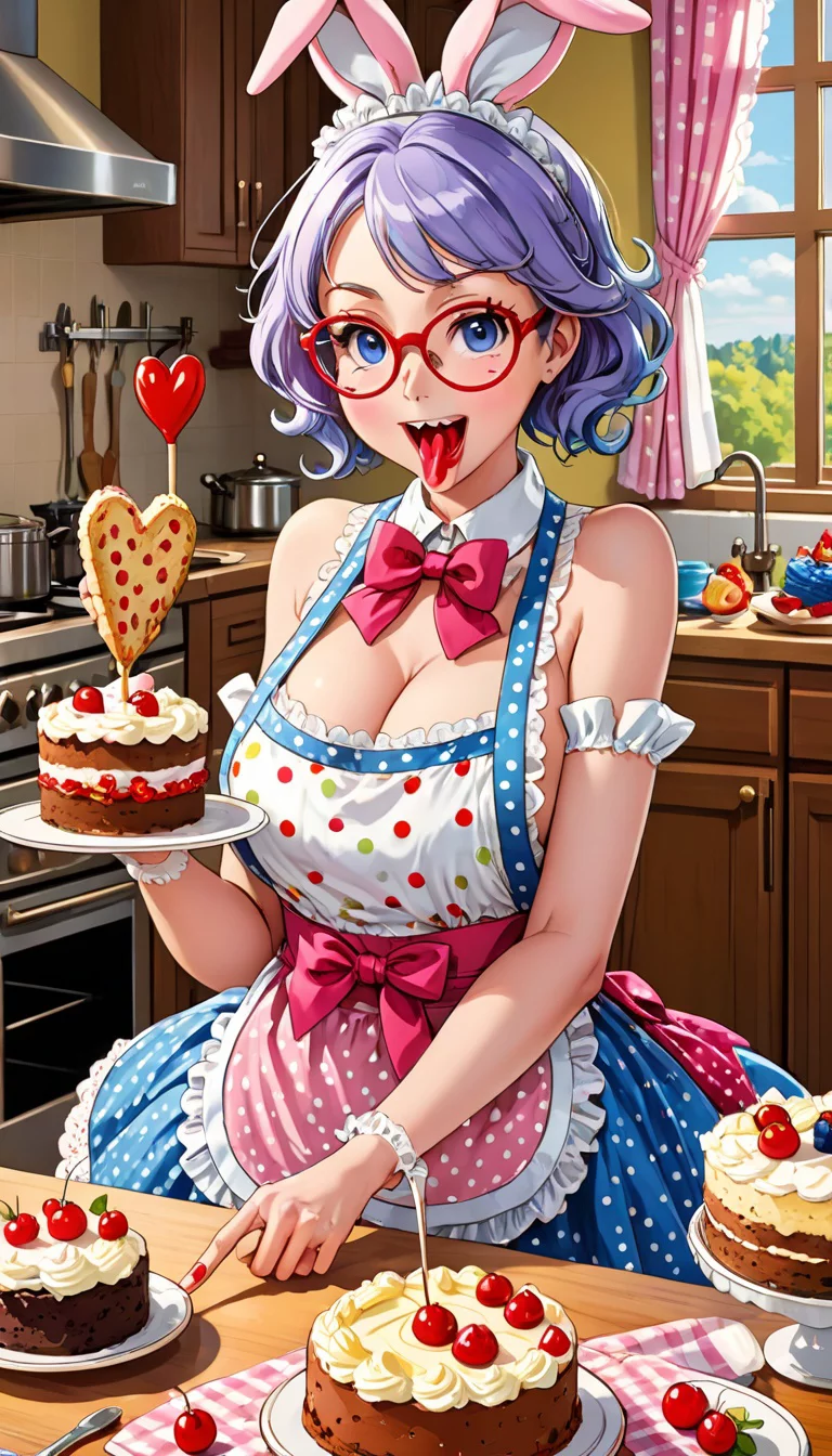 Museland-Baking with Granny's Secrets-SexySenior-PinkRabbitGranny