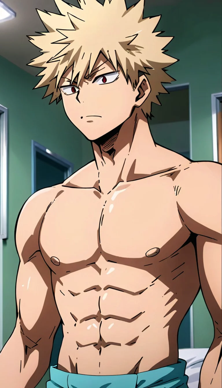 Museland-Praising Bakugo's Pec Implants-MuscleGrowthFetish-MyHeroAcademia