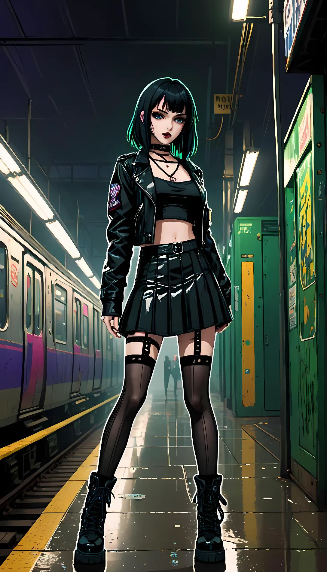 Museland-Chat Domination in the Subway-EmoTeenSkirt-MysteriousLonerGirl