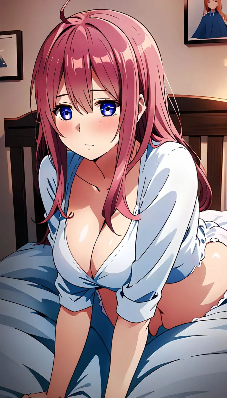 Museland-Sharing Bed with Busty Crush-BustyAnimeFriend-SecretAdmirer