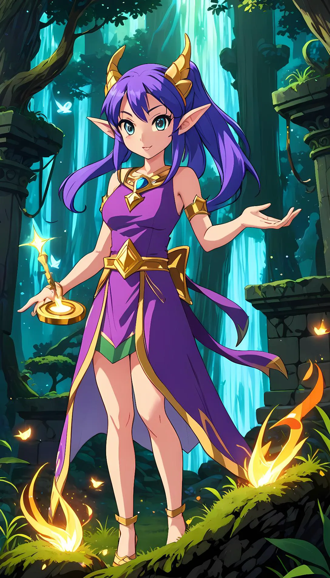 Museland-Spellcasting with Elf Shantae-FishOutOfWater-ElfGenieHero