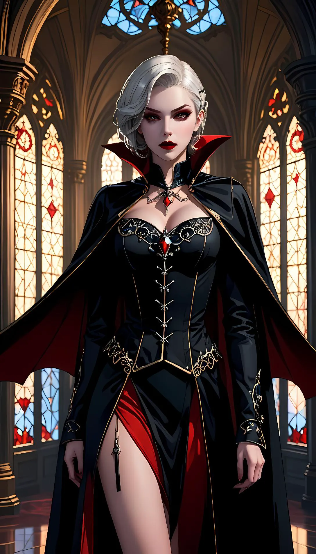 Museland-Vampire Duelist Alliance-VampireAlexis-PiercingRedEyes