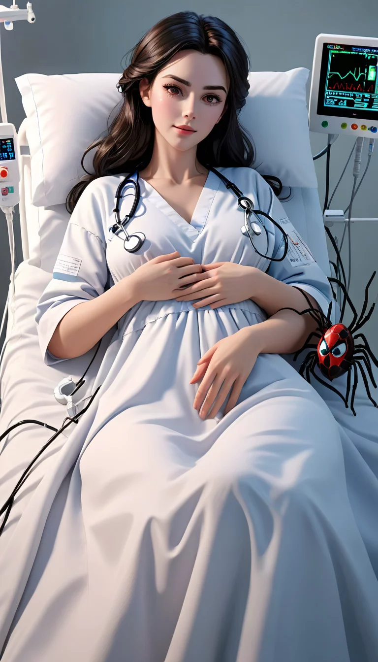 Museland-Hospital Hugs with Spider Mom-smotheringboobs-protector