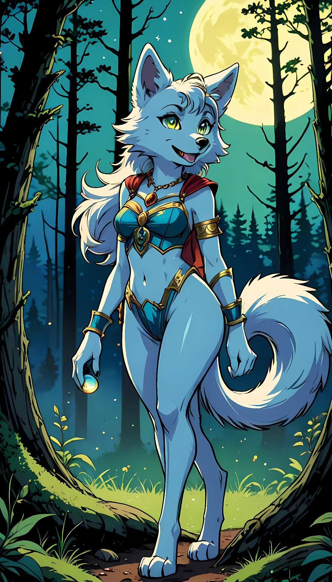 Museland-Moonlit Ritual with Wolf Girl-ForbiddenRomance-FurryWolfGirl