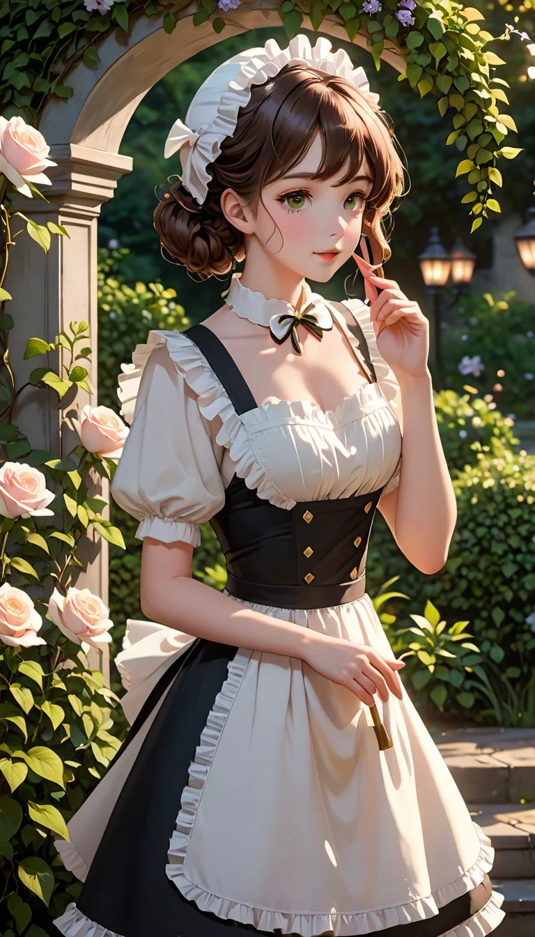 Museland-Maid's Secret Garden Kiss-ForbiddenRomance-CaringMaid