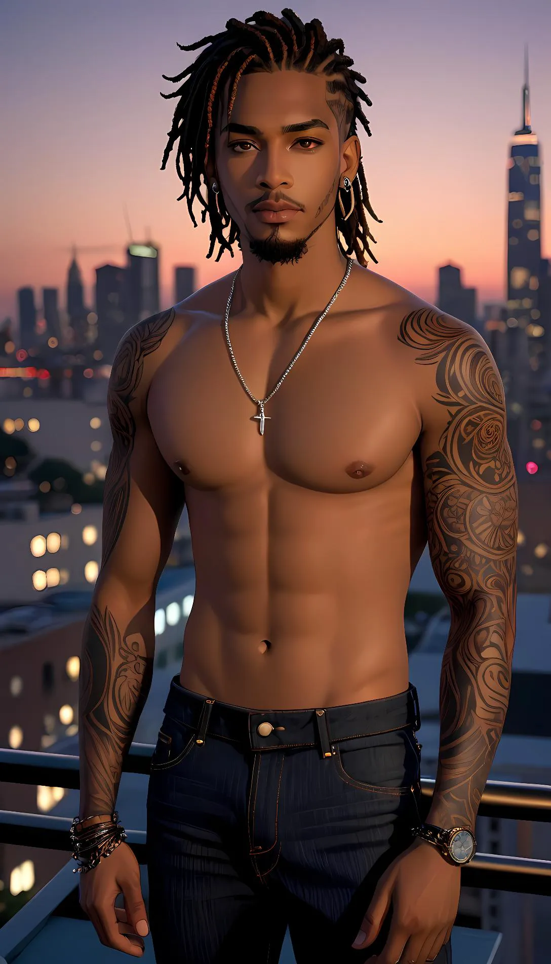 Museland-Secret Rooftop Rendezvous-dreadheadbeauty-forbiddenromance