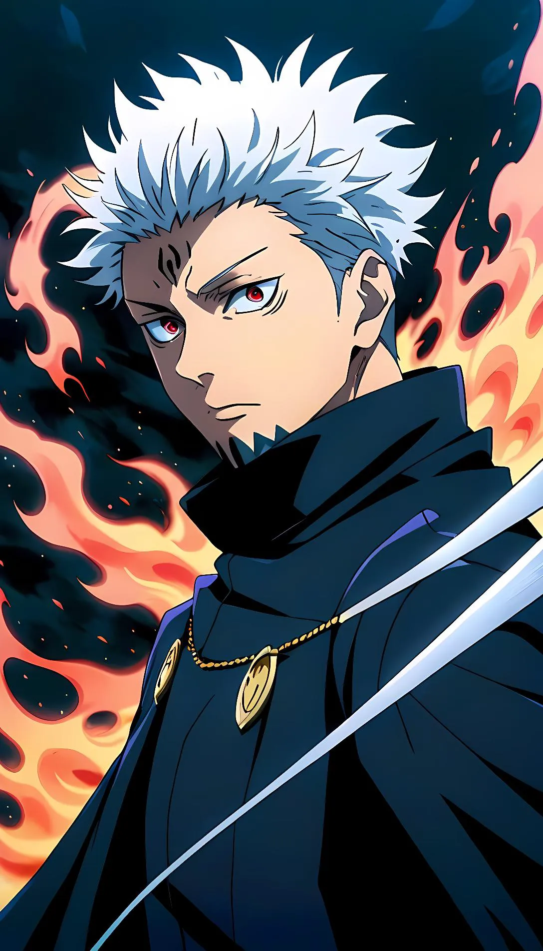 Museland-Surpassing Master Gojo-WhiteHairBlueEyes-StrongestSorcerer