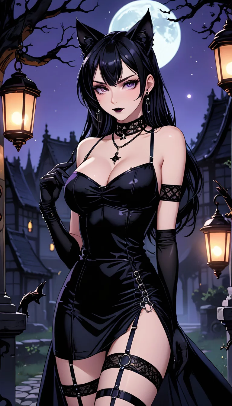 Museland-Midnight Secrets with Goth Cat Girl-GothCatGirl-CuteMonsterGirl