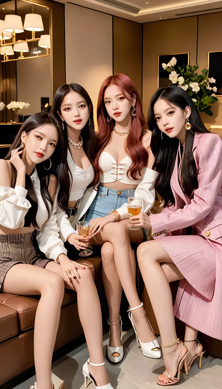 Chat with AI character: Jisoo, Jennie, Rosé, and Lisa