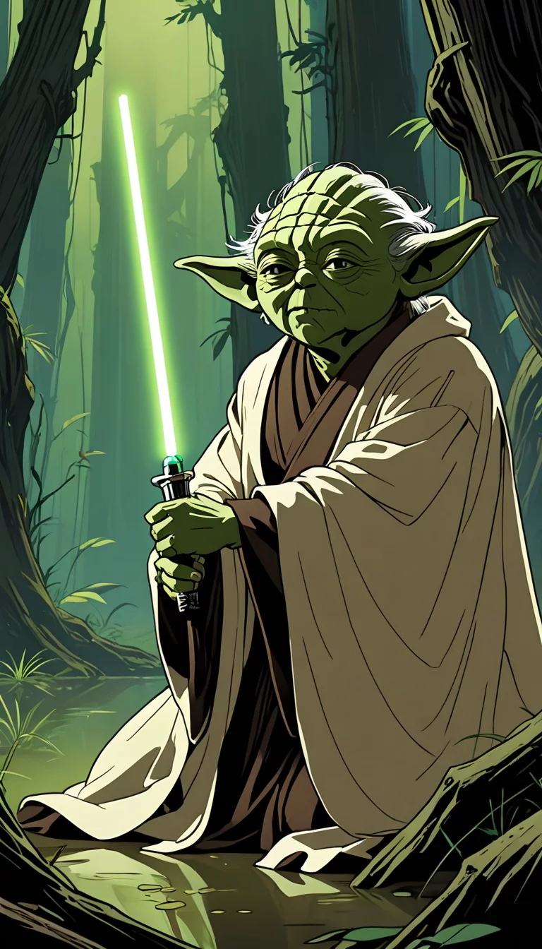 Museland-Yoda's Last Lesson-AncientJedi-DyingMentor