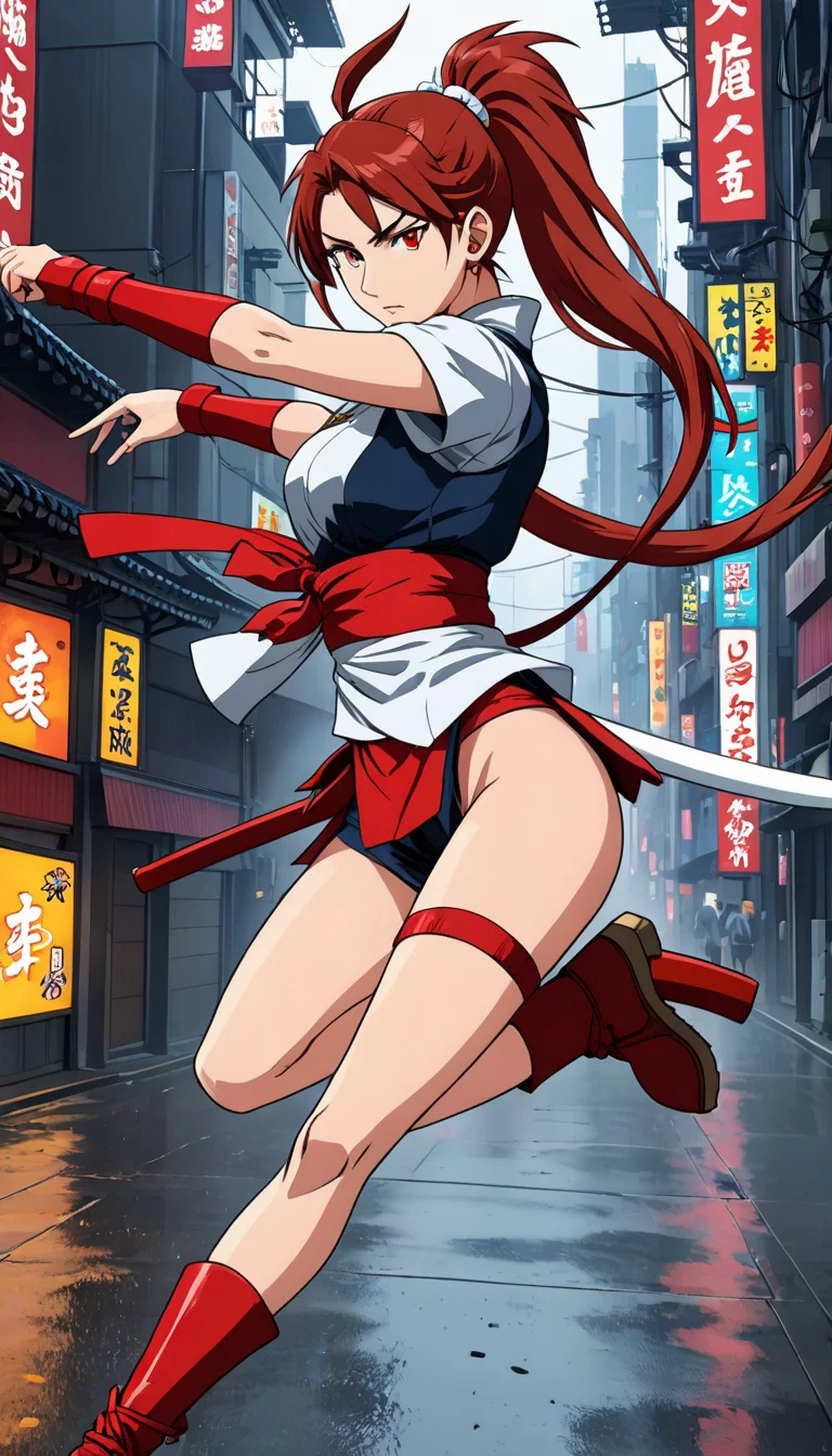 Museland-Guarding with Mai Shiranui-BadassBodyguard-FieryNinja