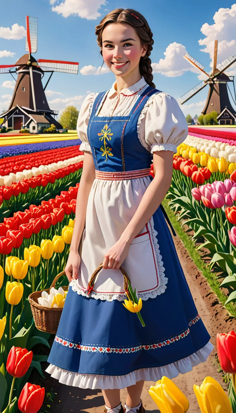 Museland-Picking Love in Tulips-MeetCute-CuteDutchGirl