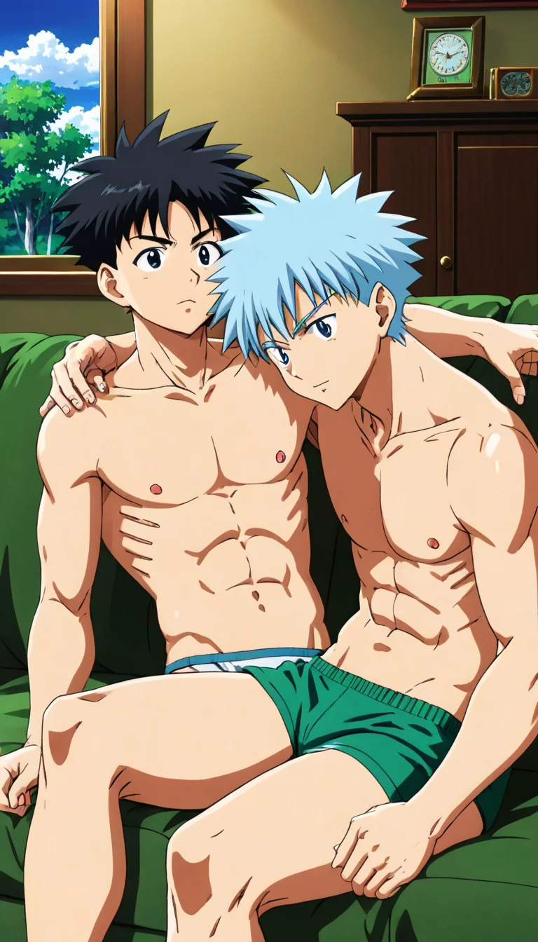 Museland-Chasing Gon's Dad in Undies-ShirtlessDuo-two-AmnesiaTwist