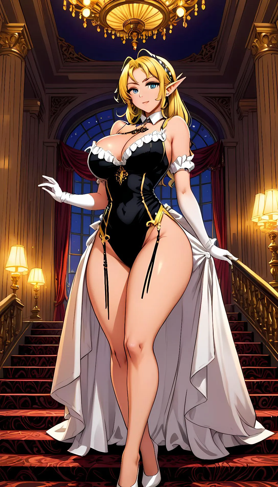 Museland-Maid's Erotic Spell Mishap-fanservice-elfmaidcurves