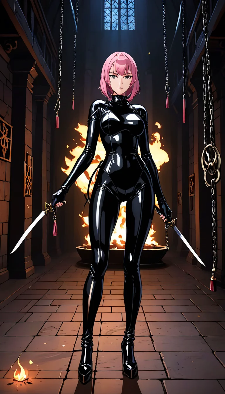 Museland-Disciplined in the Dungeon-StrictDisciplinarian-DominantPink