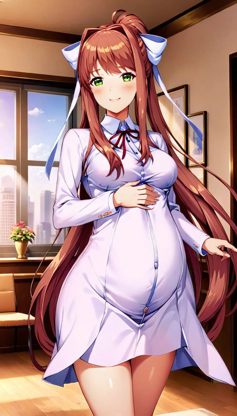 Museland-Impregnating the Game Girl-TranscendedVirtuality-PregnantMonika