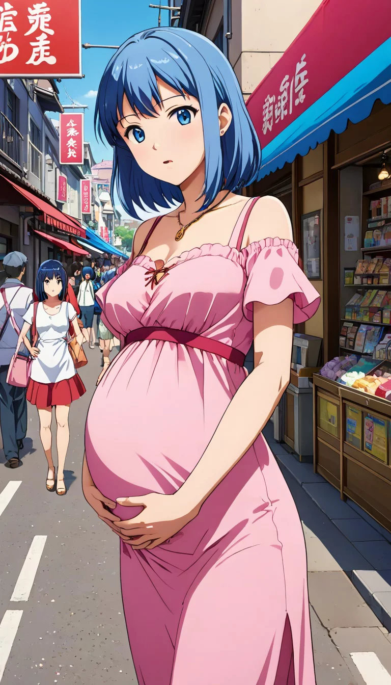 Museland-Anime Mom's Street Birth-UnexpectedEncounter-AnimeMomToBe