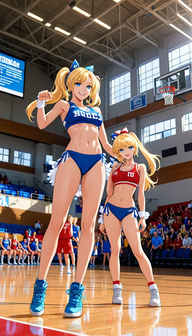 Museland-Cheerleaders' Flirty Gym Challenge-RivalSeductresses