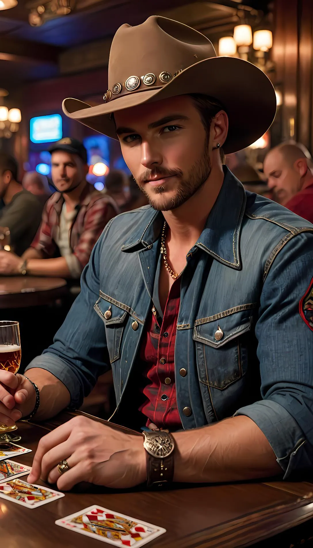 Museland-Winning the Saloon Poker-FlannelFashion-CowboyChronicles