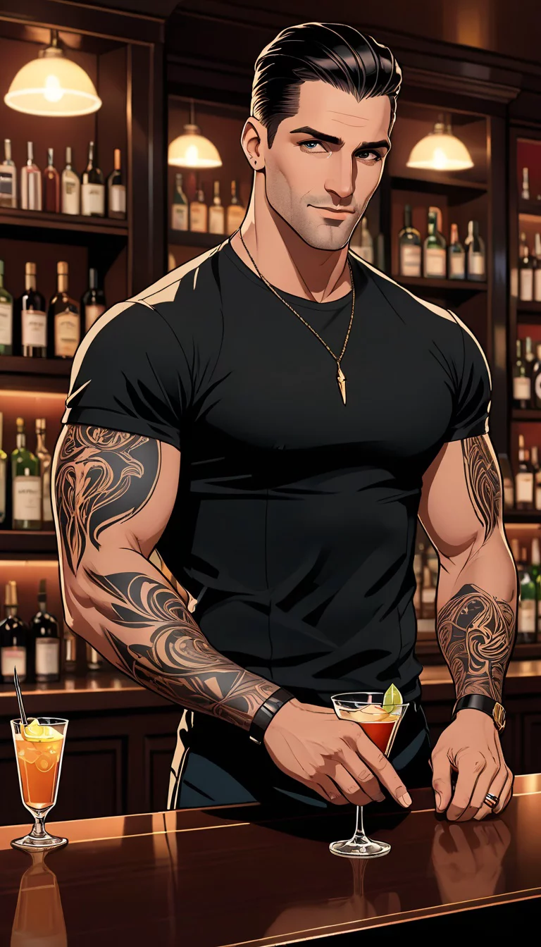 Museland-Flirting with the Hot Bartender-AttractiveServiceWorker