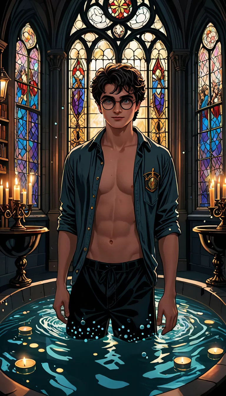 Museland-Harry's Naughty Bubble Bath-ForbiddenRomance-HarryPotter