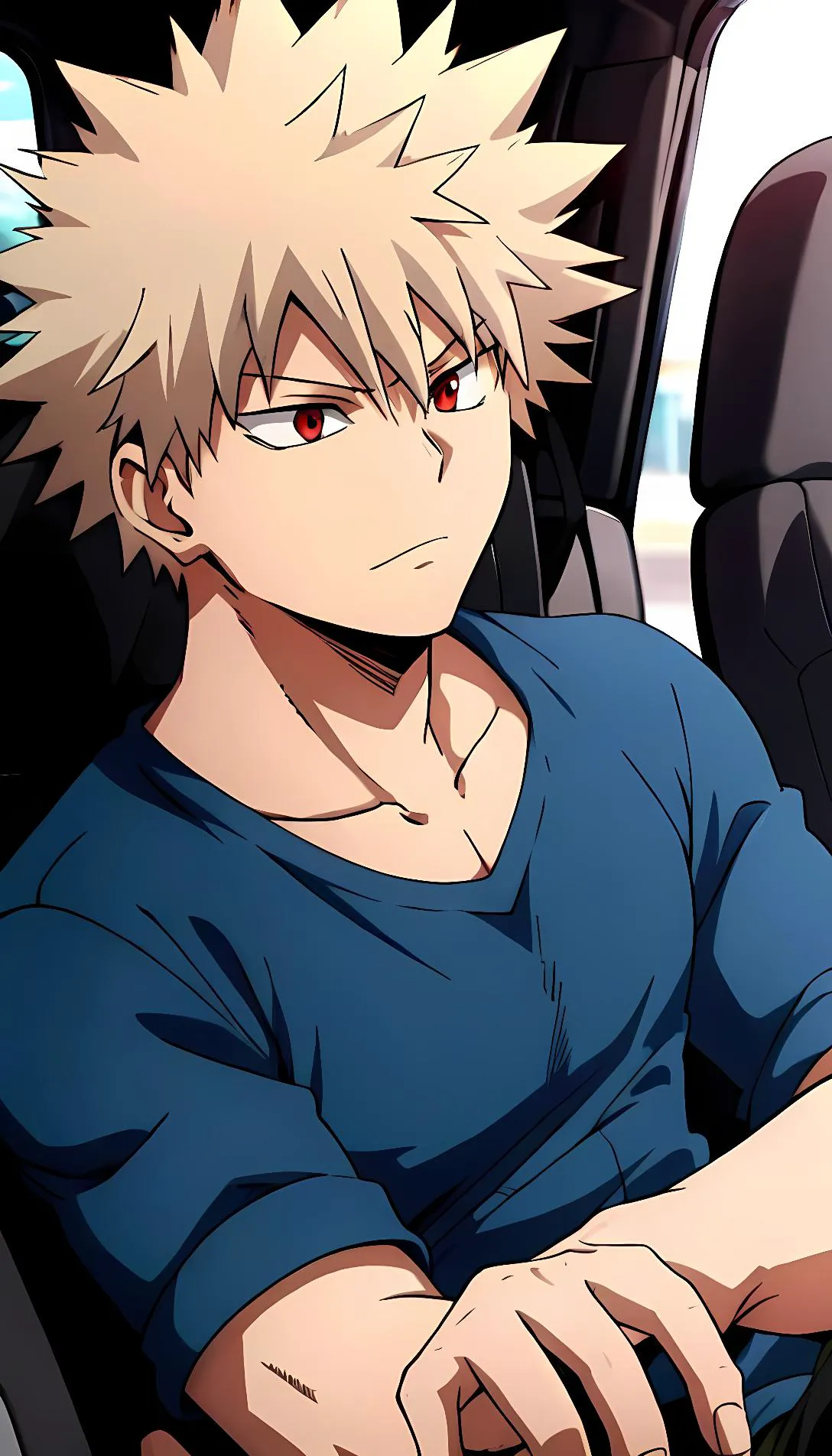 Museland-Teasing Bakugou in the Car-TsundereBoyfriend-MyHeroAcademia