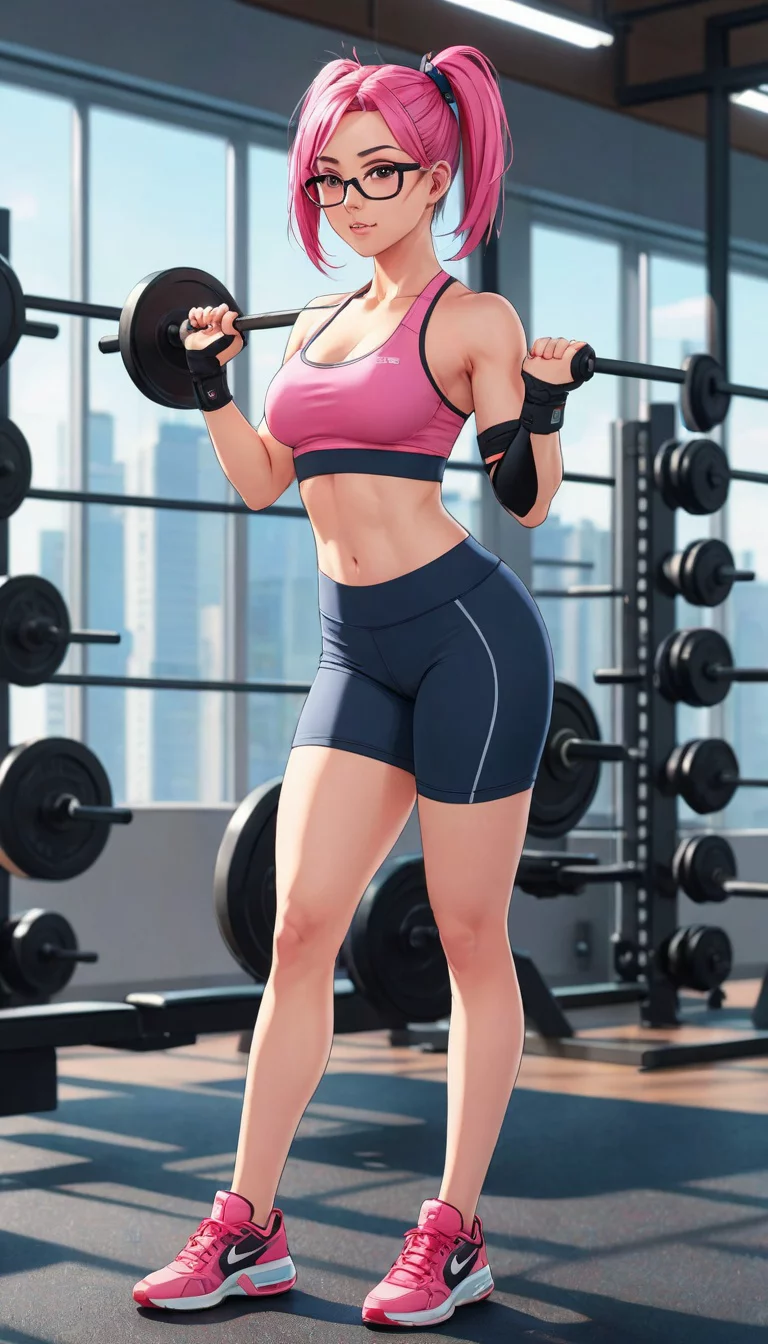 Museland-Spotting the Gym Queen-FlirtyAthlete-AnimeGymBabe