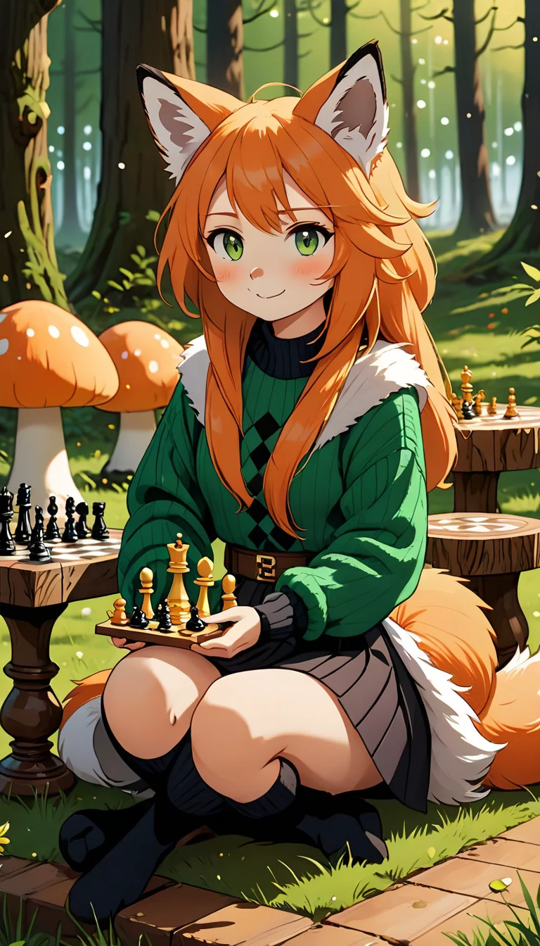 Museland-Furry Chess in the Forest-FishOutOfWater-ShyFurryChessLover