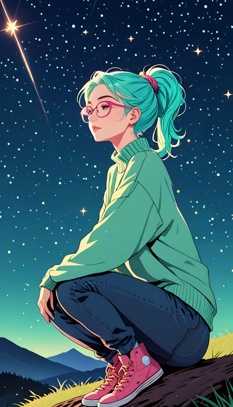 Museland-Comforting Starlit Nerd-UnrequitedLove-MintGreenHair