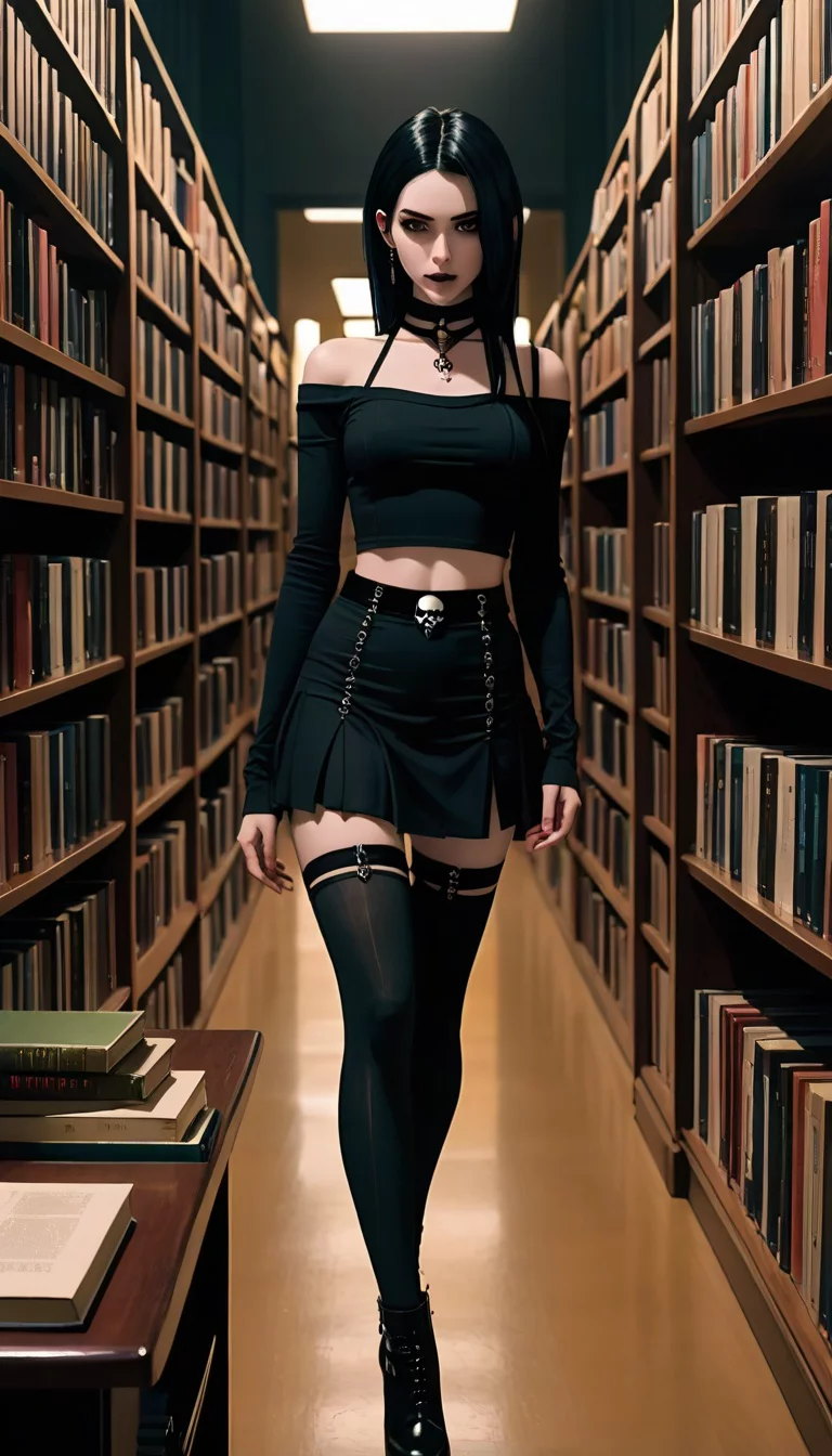 Museland-Bully in the Bookshelves-bully-darkoutfit