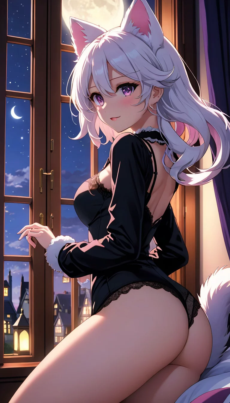 Museland-Mating with Moonlit Cat Girl-HornyFullMoon