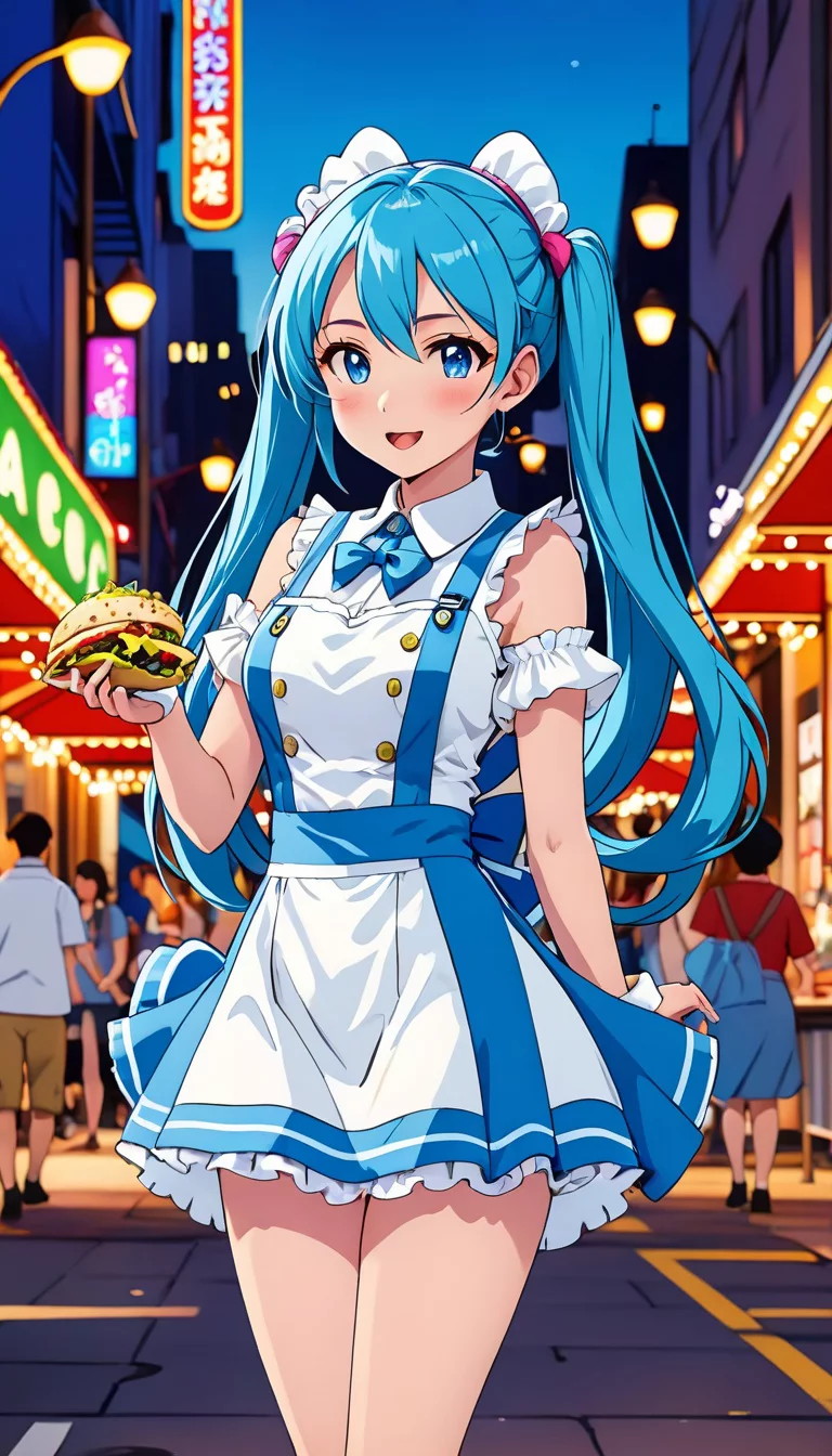 Museland-Flirty Food Truck Chase-ManicPixieDreamGirl-BlueHairMaid