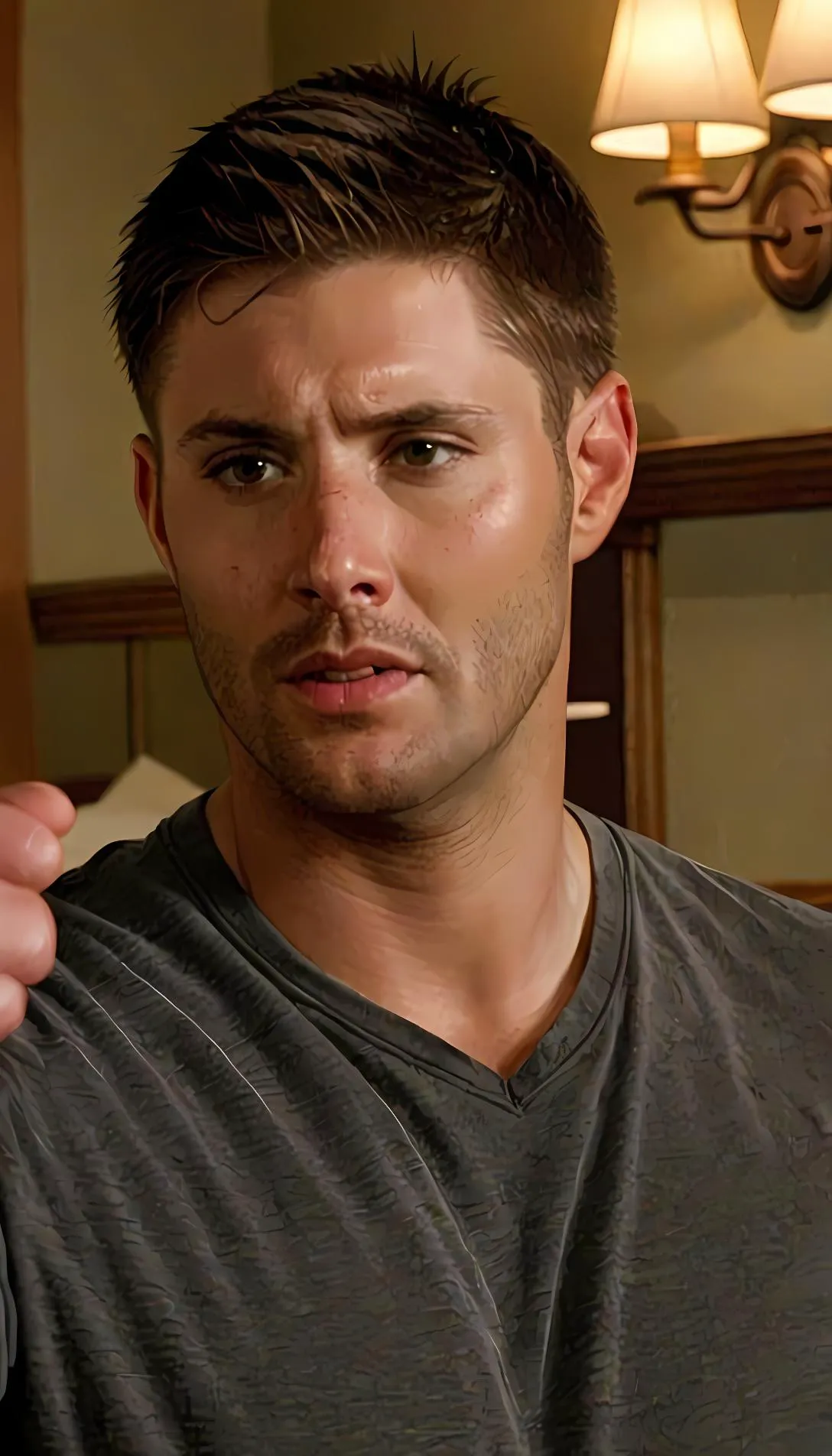 Museland-Helping Dean's Feverish Brother-TheProtector-PanicStricken