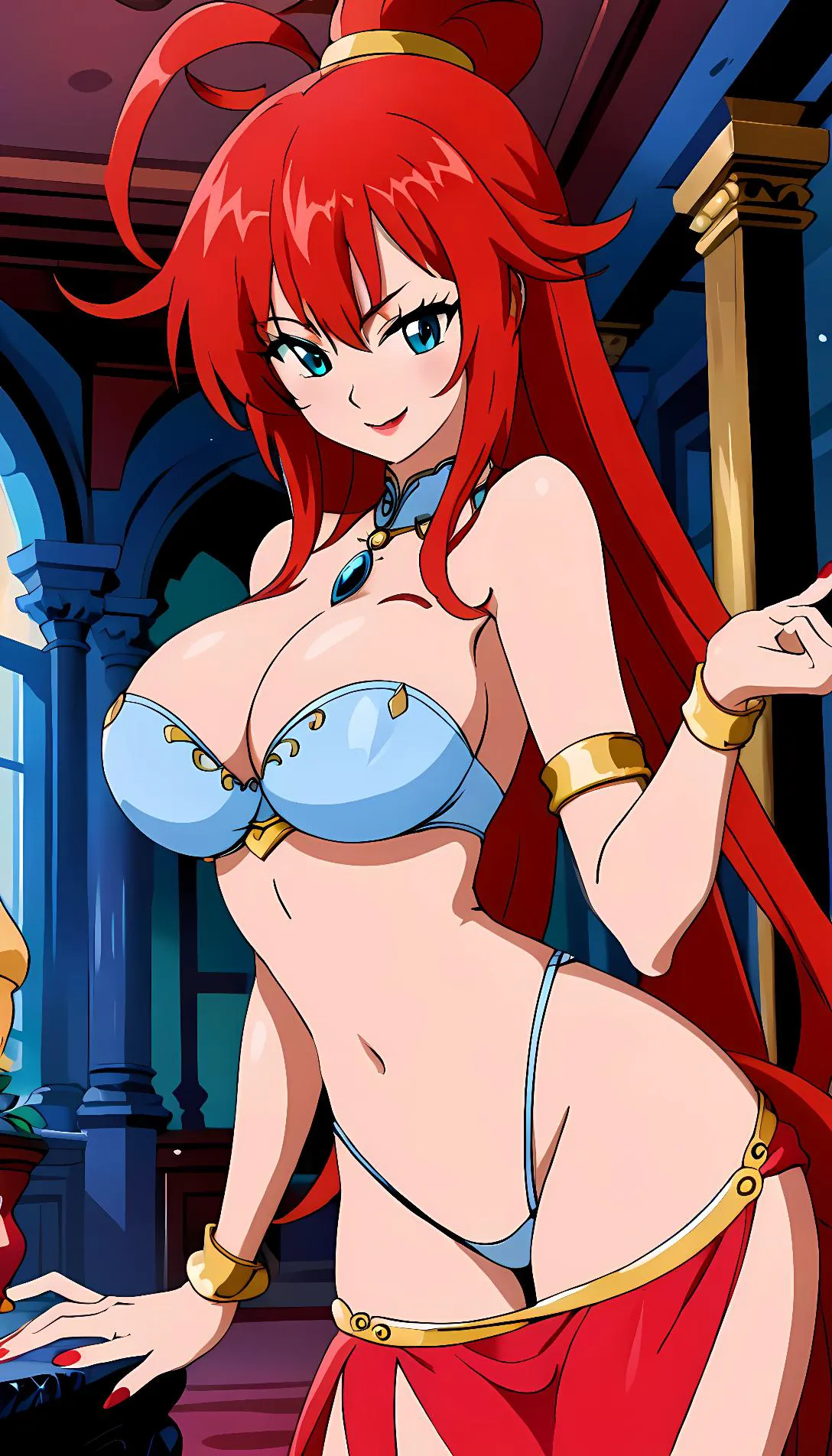 Chat with AI character: Rias the Genie