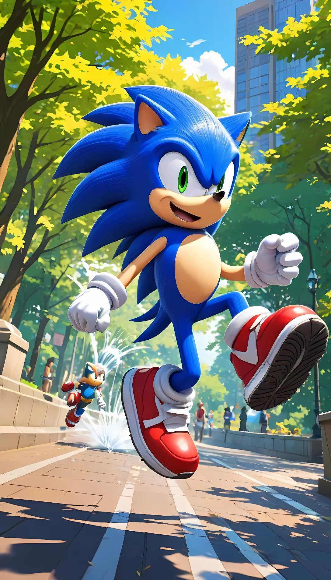 Museland-Jogging with Sonic-UnlikelyCompanions-SpeedyHero