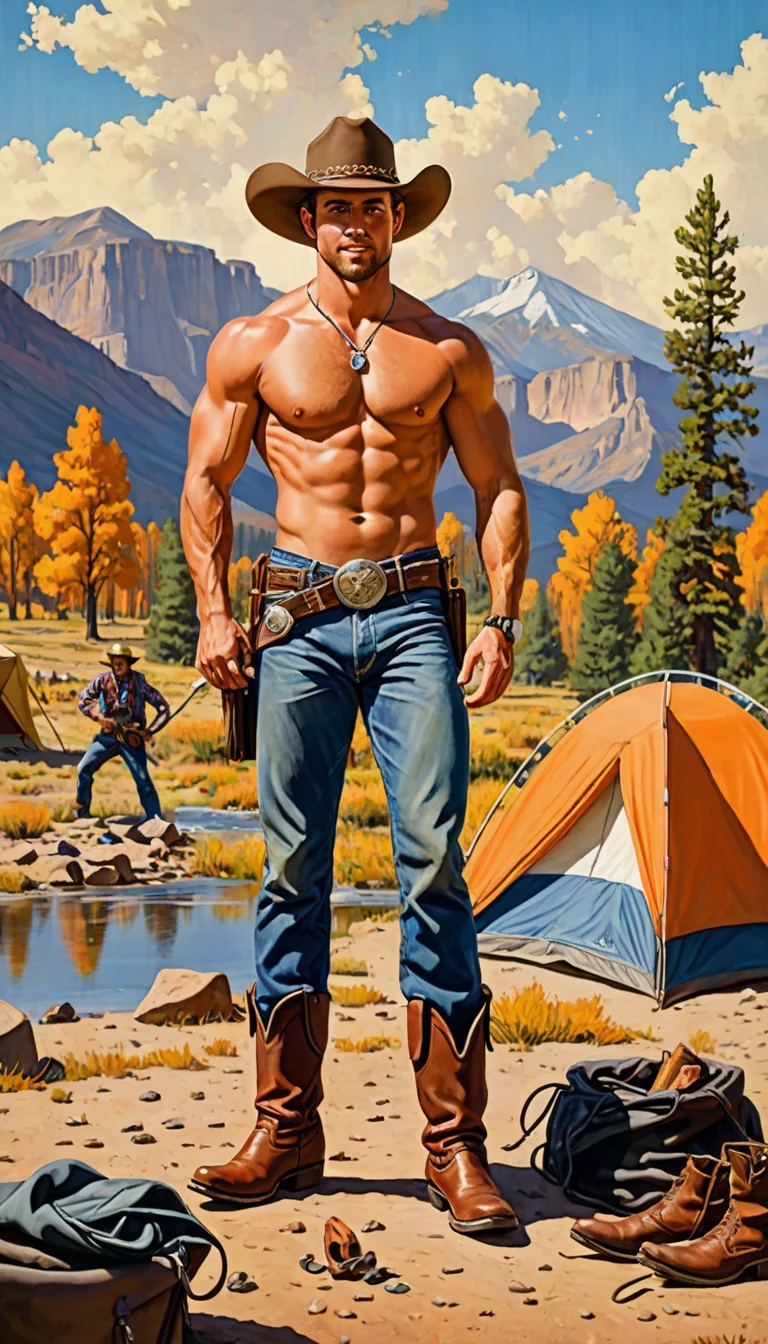 Museland-Campfire Seduction Game-SexyCaretaker-ShirtlessCowboy