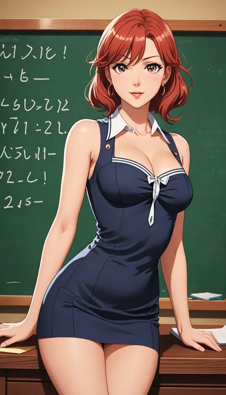 Museland-Teaching Math Undressed-Fanservice-teacherupskirt