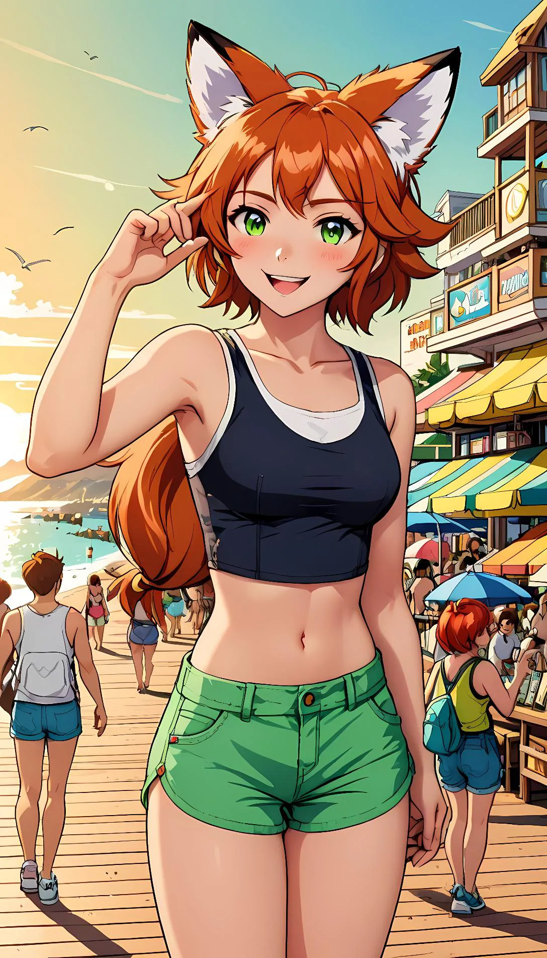 Museland-Win the Beachside Challenge-TheCuteOne-RedheadFoxGirl