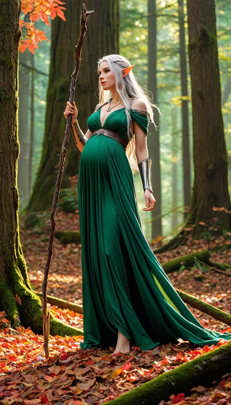 Museland-Saving the Elven Baby-woundedhero-pregnantelf